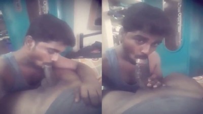Gay boy deep throat to father-in-law